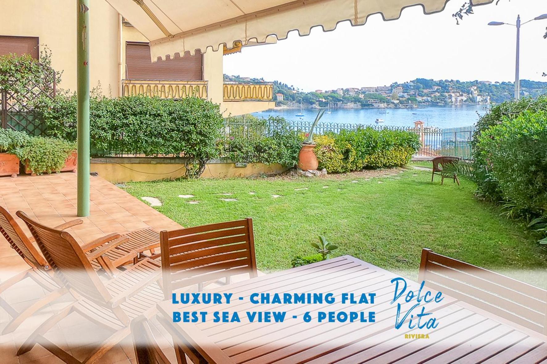 Le Marie Jeanne 6 Pers Giardino Vista Mare Villefranche-sur-Mer